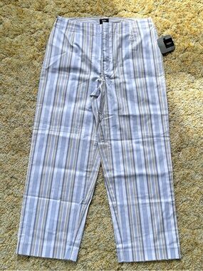 Y2K Blue Striped Casual Pants